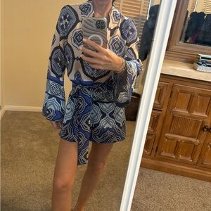 NWOT Alexis Romper
with Belt